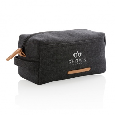 Logo trade promotional products picture of: Canvas toiletry bag PVC free