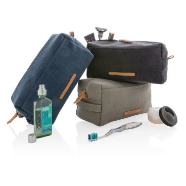 Logotrade promotional merchandise image of: Canvas toiletry bag PVC free
