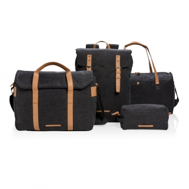 Logo trade corporate gift photo of: Canvas toiletry bag PVC free