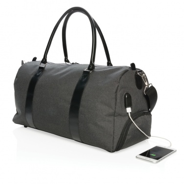Logotrade promotional product image of: Weekend bag with USB A output