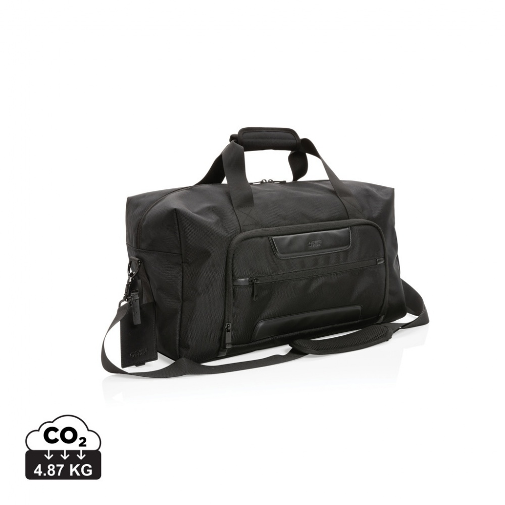 Logo trade business gifts image of: Swiss Peak AWARE™ RPET Voyager weekend bag
