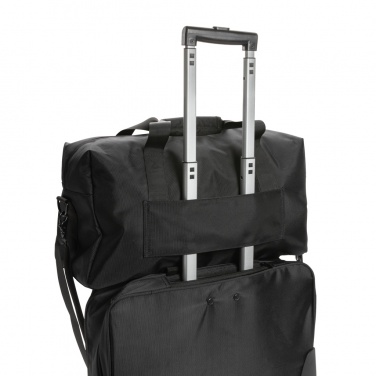 Logo trade promotional merchandise image of: Swiss Peak AWARE™ RPET Voyager weekend bag