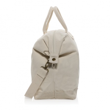 Logo trade promotional giveaway photo of: Kezar AWARE™ 500 gsm recycled canvas deluxe weekend bag