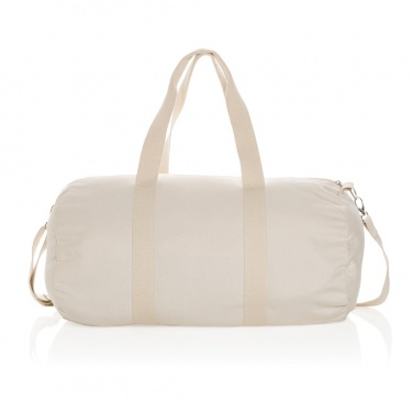 Logo trade promotional giveaways image of: Impact Aware™ 285gsm rcanvas duffel bag undyed