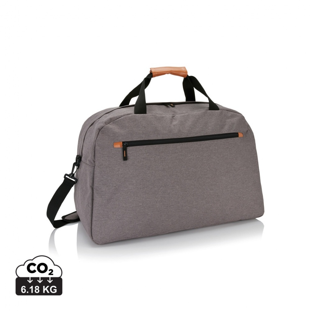 Logo trade promotional items picture of: Fashion duo tone travel bag