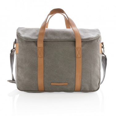 Logo trade promotional giveaway photo of: Canvas laptop bag PVC free
