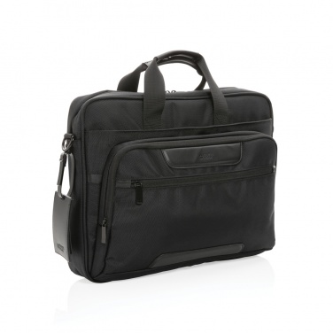 Logo trade promotional giveaways image of: Swiss Peak AWARE™ RPET Voyager 15.6" laptop bag