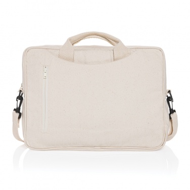 Logo trade promotional merchandise picture of: Laluka AWARE™ recycled cotton 15.4 inch laptop bag