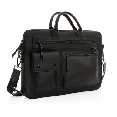 Logotrade promotional item picture of: Swiss Peak GRS recycled PU 14 inch laptop bag
