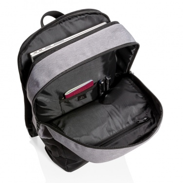 Logo trade promotional items image of: Modern 15.6" USB & RFID laptop backpack PVC free