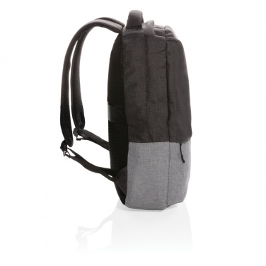 Logotrade corporate gift picture of: Duo colour RPET 15.6" RFID laptop backpack PVC free