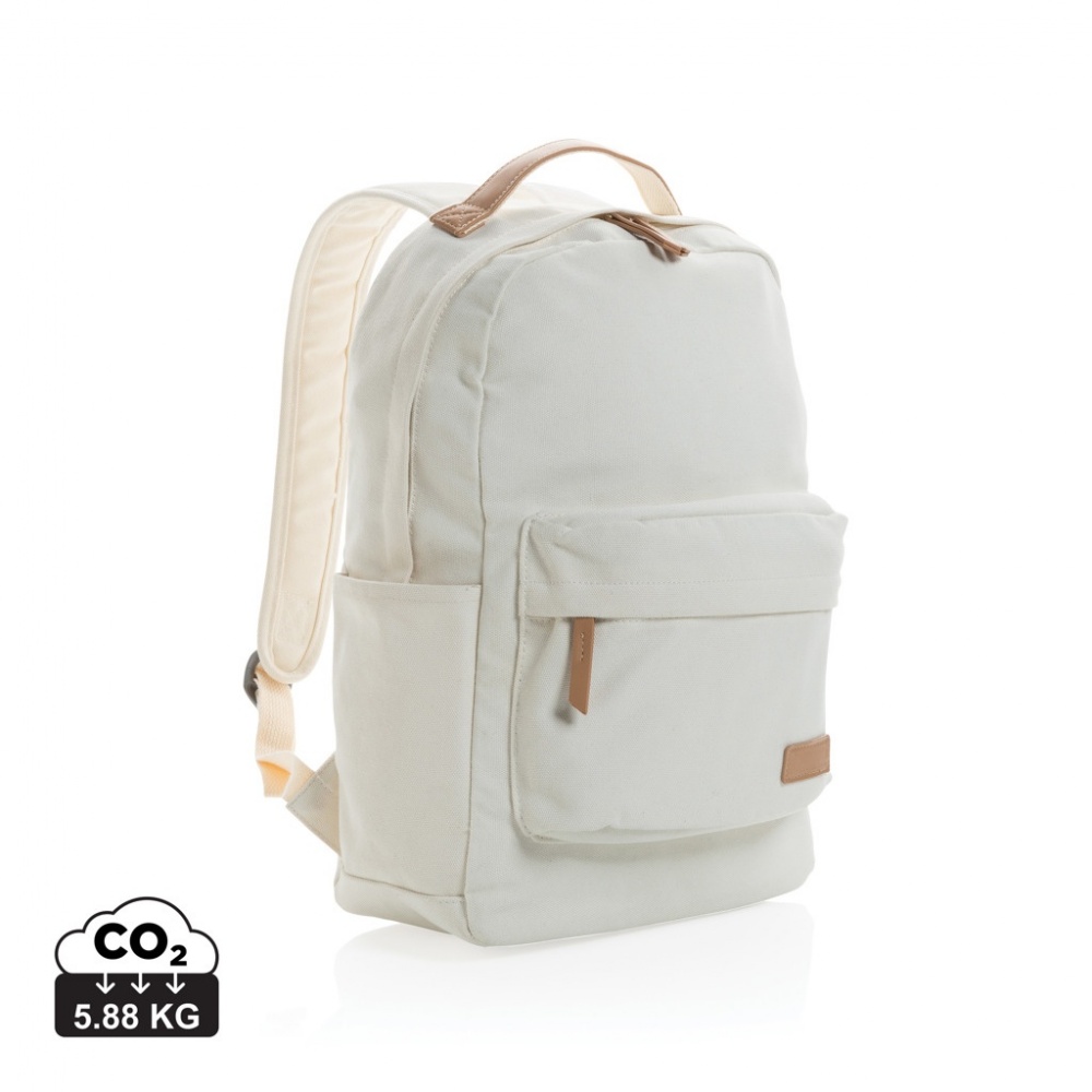 Logo trade advertising products image of: Impact AWARE™ 16 oz. recycled canvas backpack