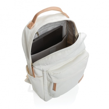 Logotrade promotional giveaway image of: Impact AWARE™ 16 oz. recycled canvas backpack