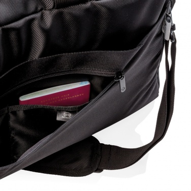 Logotrade promotional giveaway image of: Swiss Peak RFID duffle with suitcase opening