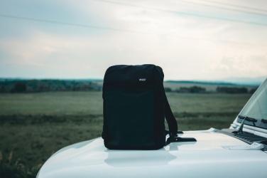 Logo trade promotional items image of: Swiss Peak 15" anti-theft RFID & USB backpack PVC free