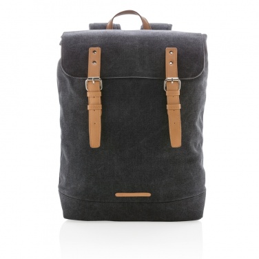Logo trade promotional item photo of: Canvas laptop backpack PVC free