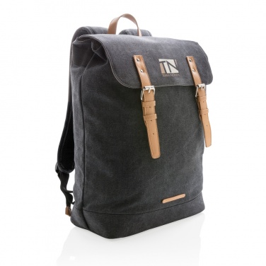 Logo trade promotional products picture of: Canvas laptop backpack PVC free