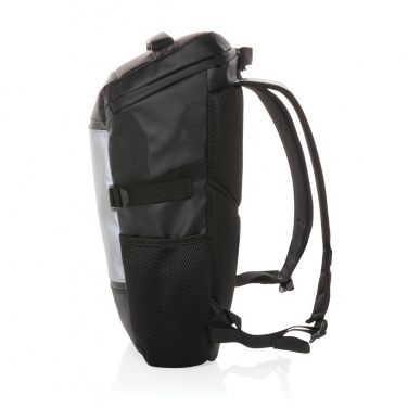 Logotrade promotional giveaway picture of: PU high visibility easy access 15.6" laptop backpack