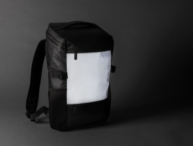 Logo trade corporate gift photo of: PU high visibility easy access 15.6" laptop backpack
