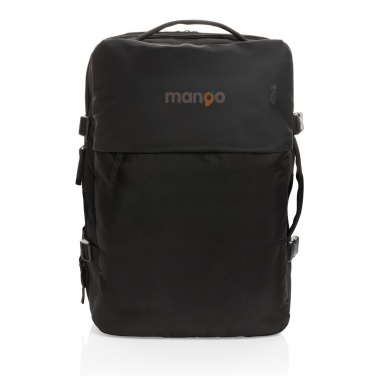 Logo trade promotional product photo of: Swiss Peak AWARE™ RPET 15.6' expandable weekend backpack