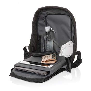 Logo trade business gift photo of: Swiss Peak AWARE™ anti-theft 15.6" laptop backpack