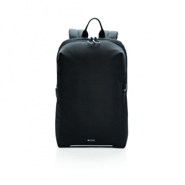 Logo trade promotional giveaways image of: Swiss Peak AWARE™ RFID and USB A laptop backpack