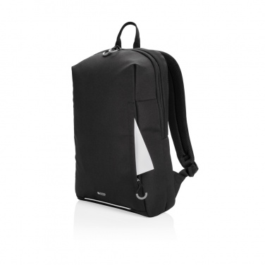 Logo trade promotional giveaways picture of: Swiss Peak AWARE™ RFID and USB A laptop backpack