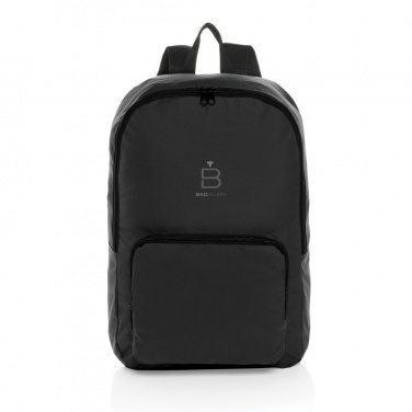 Logotrade promotional items photo of: Dillon AWARE™ RPET foldable classic backpack