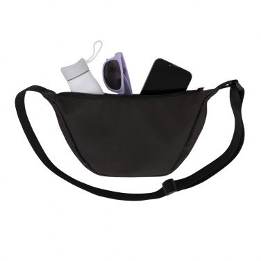 Logo trade advertising products picture of: Crescent AWARE™ RPET half moon sling bag
