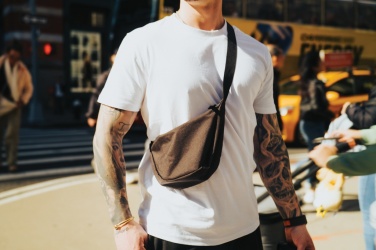 Logo trade corporate gift photo of: Crescent AWARE™ RPET half moon sling bag