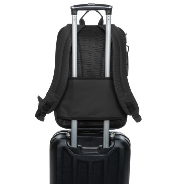 Logotrade promotional gift picture of: Armond AWARE™ RPET 15.6 inch deluxe laptop backpack