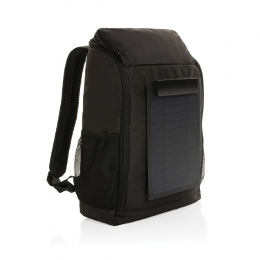 Logotrade promotional gift picture of: Pedro AWARE™ RPET deluxe backpack with 5W solar panel