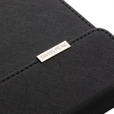 Logotrade promotional gift picture of: Swiss Peak deluxe A5 notebook and pen set