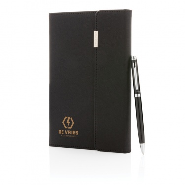 Logotrade business gifts photo of: Swiss Peak deluxe A5 notebook and pen set