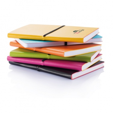 Logotrade promotional gift image of: Deluxe softcover A5 notebook