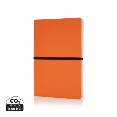 Logotrade promotional gift picture of: Deluxe softcover A5 notebook