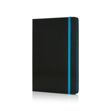 Logotrade corporate gifts photo of: Deluxe hardcover A5 notebook with coloured side