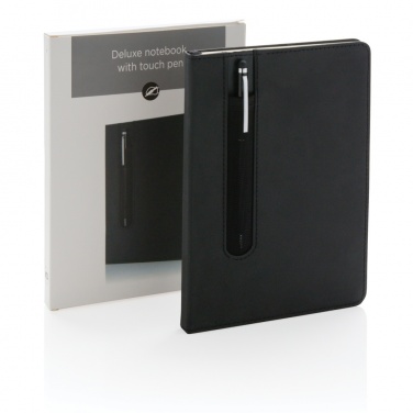 Logotrade promotional gifts photo of: Standard hardcover PU A5 notebook with stylus pen