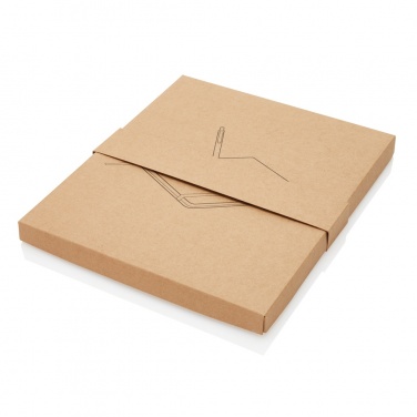 Logotrade promotional giveaway picture of: A5 notebook with bamboo pen including stylus