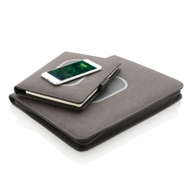 Logo trade promotional giveaways image of: Air 5W wireless charging notebook cover A5