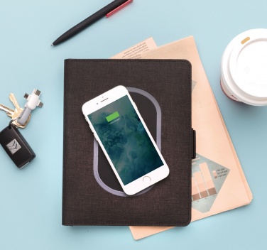 Logotrade promotional gifts photo of: Air 5W wireless charging notebook cover A5