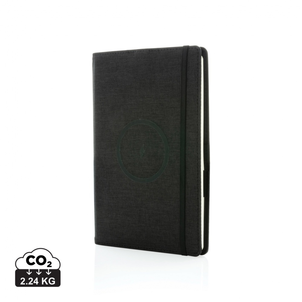 Logo trade advertising product photo of: Air 5W wireless charging refillable journal cover A5