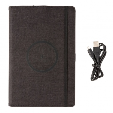 Logotrade business gifts photo of: Air 5W wireless charging refillable journal cover A5