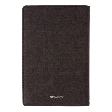 Logo trade promotional merchandise image of: Air 5W wireless charging refillable journal cover A5
