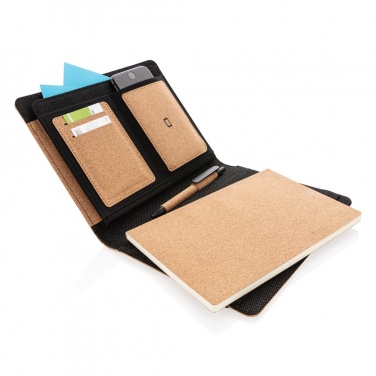 Logotrade business gifts photo of: Deluxe cork portfolio A5 with pen