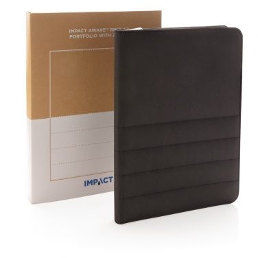 Logotrade corporate gifts photo of: Impact AWARE™ RPET A4 portfolio with zipper