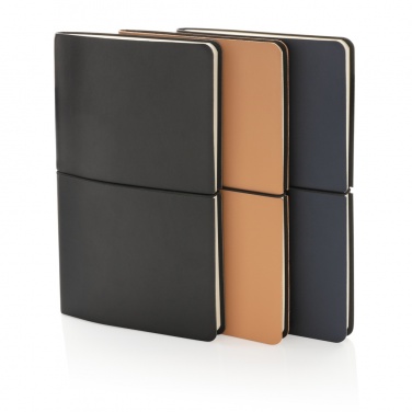 Logo trade promotional merchandise photo of: Modern deluxe softcover A5 notebook