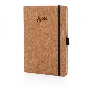 Logo trade business gift photo of: Cork hardcover notebook A5