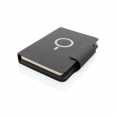 Logotrade promotional merchandise picture of: Artic Magnetic 10W wireless charging A5 notebook