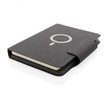 Logotrade promotional giveaways photo of: Artic Magnetic 10W wireless charging A5 notebook
